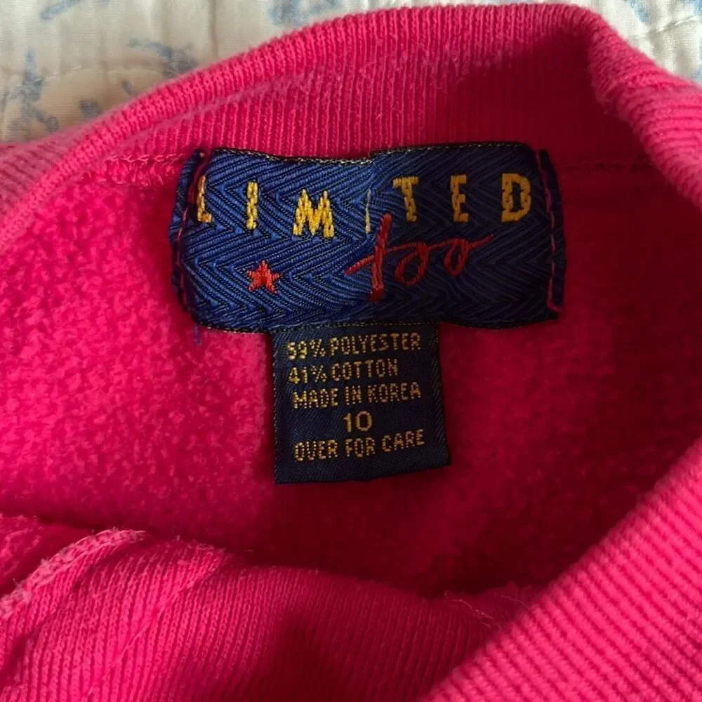 Vintage LimitedToo Kids‎ Embroidered Ski Sweatshirt